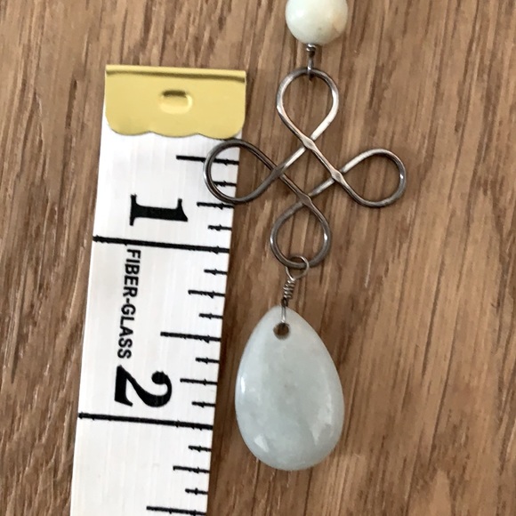 Artisan Natural Stone Beads and Sterling Silver Pendant Necklace - Picture 14 of 17